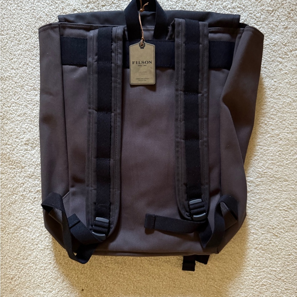 Filson Black and Gray Twill Ranger Backpack - Picture 2 of 3